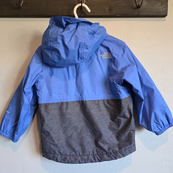 The North Face Kids Toddler Blue and Gray Hooded Full Zip Jacket, 2T - Picture 2 of 9